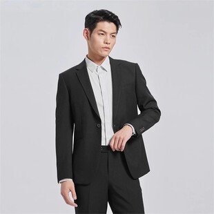 修身 G4QXF821 822SA利家秋时尚 商务上班正装 男 纯色一粒扣西服套装