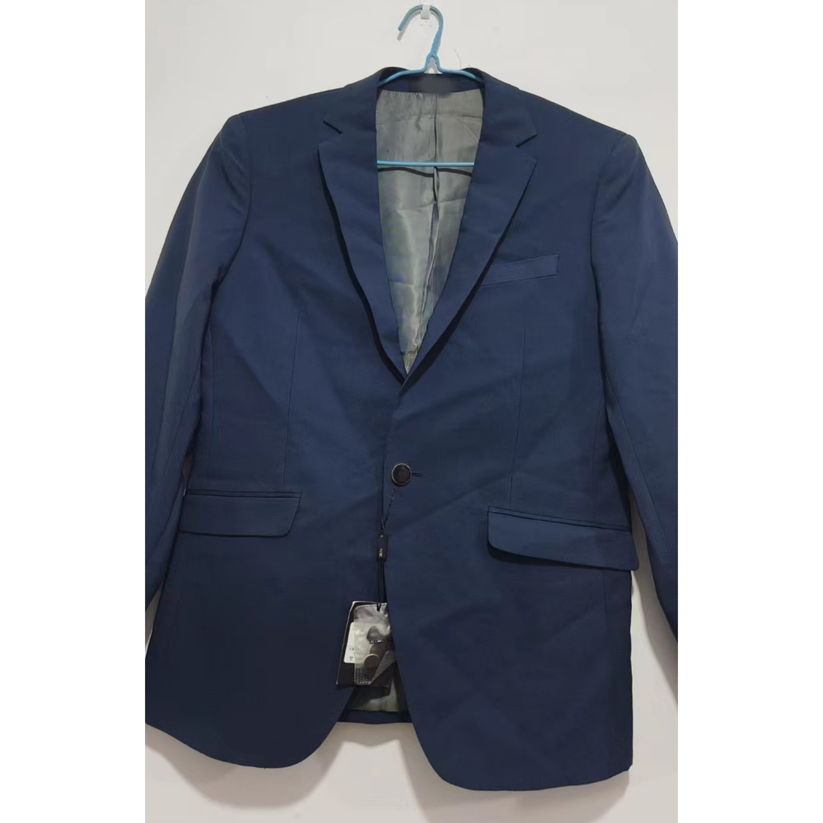4QXF151SA利家秋季商务绅士简约纯色修身平驳领一粒扣西服套装男
