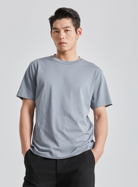 G5XTX8722 8723 8724 8726 8728Y利家夏季新款舒适纯色圆领短袖男
