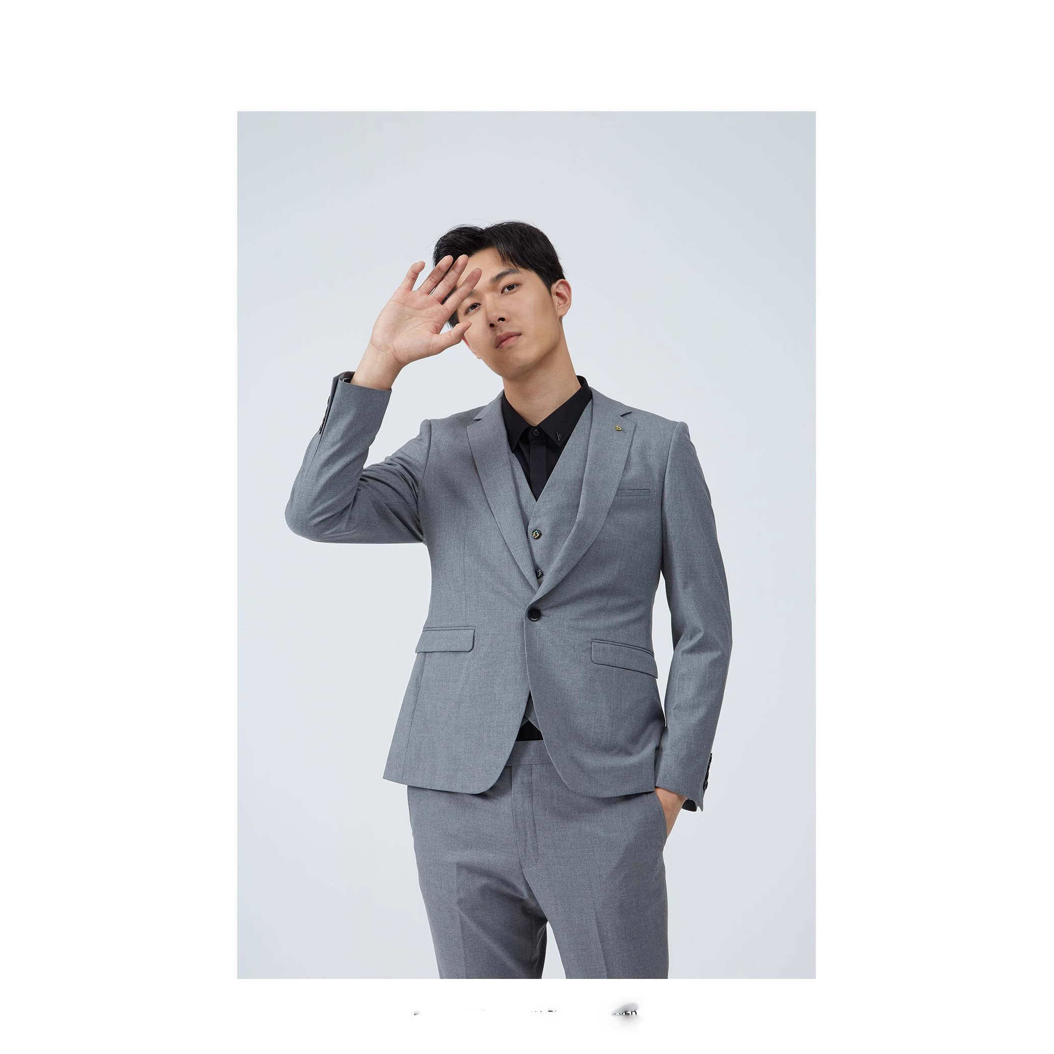20CXF202 203 204SA男商务时尚休闲纯色帅气职业西服套装结婚礼服