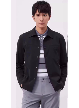 23CFY0011 0012Y春秋商务时尚翻领流行百搭修身夹克风衣外套男