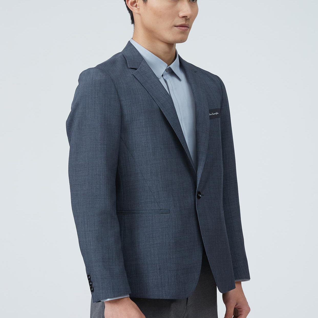 Q1CDX011SA利家春季时尚新款商务绅士通勤上班休闲单西服上衣男装