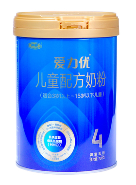 三元爱力优稚慧儿童成长配方奶粉4段钙铁锌叶黄素乳铁蛋白牛奶粉