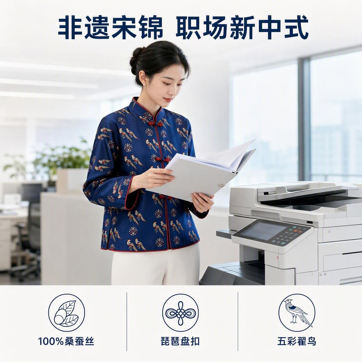 商务日常办公通勤新中式外搭10上衣