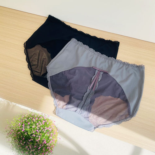 大码内裤女胖mm中腰性感蕾丝