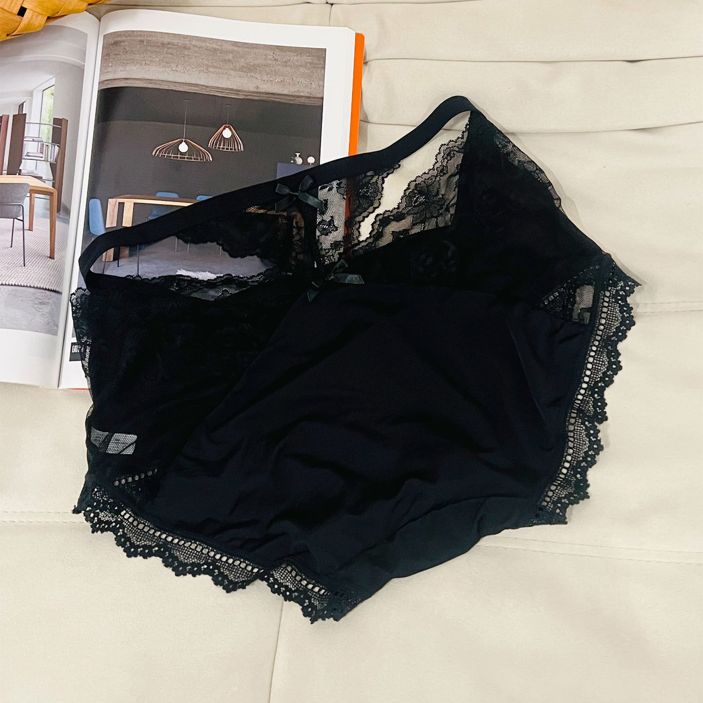 大码女士三裤中高腰莫代尔性感镂空包臀胖MM交叉带柔软蕾丝花边,女士内衣/男士内衣/家居服,女三角裤,淘宝优惠券,粉丝福利购,淘宝优惠卷