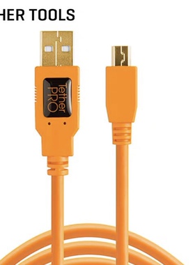 TetherToolsUSB2.0联机拍摄线数据线高速稳定5D36D2 A-miniB 5pin