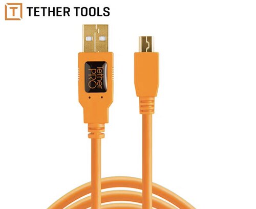 TetherToolsUSB2.0联机拍摄线数据线高速稳定5D36D2 A-miniB 5pin