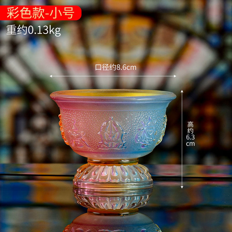 Đồ trưng bày bát cúng nước đèn cúng trước phật gia dụng lưu ly đồ cúng bát cát tường gia dụng cốc thờ đồ dùng cốc thờ
