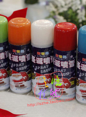瓶装圣诞节喷雪彩色彩喷圣诞装饰布置节日喷橱窗画画喷玻璃专用