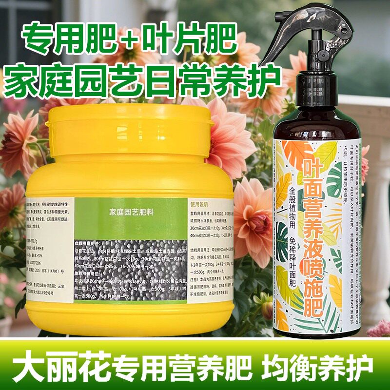 大丽花专用肥料养殖种球根地瓜花苗小丽菊花肥种植营养液叶面肥料