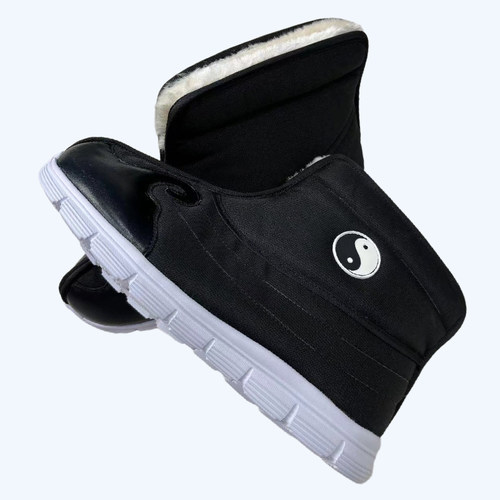 冬季加绒保暖十方棉靴子太极八卦靴太极鞋防滑云勾棉靴武当道靴