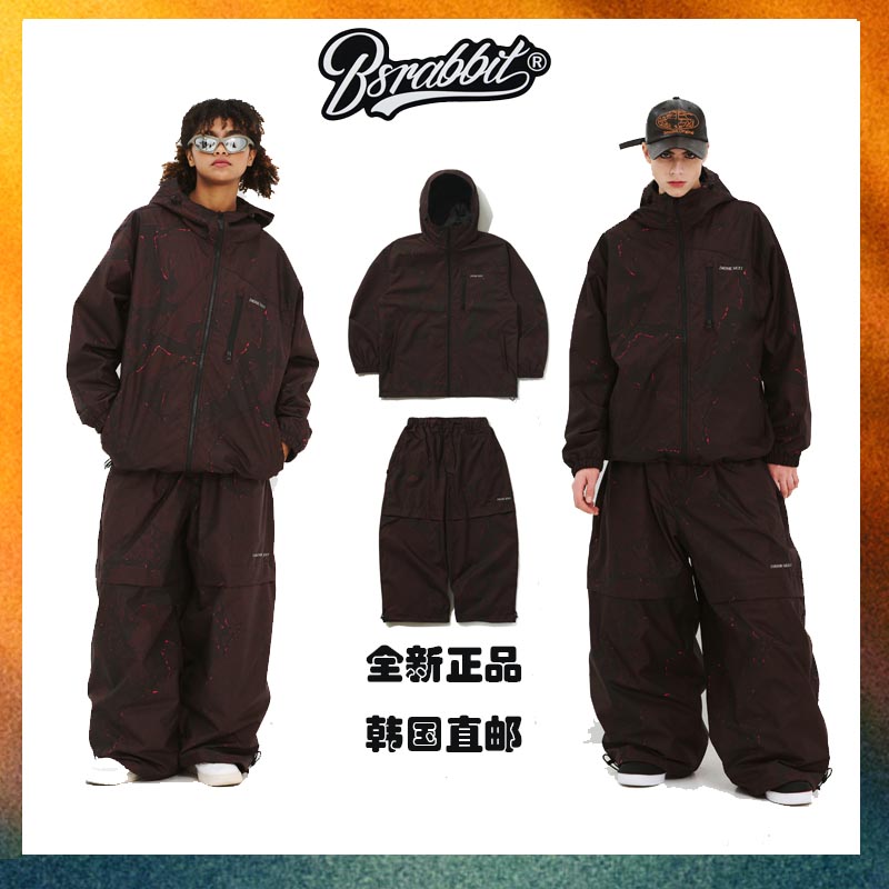 25新款韩国bsrabbit潮牌滑雪服男女同款bsr滑雪服单板DSXBS 系列