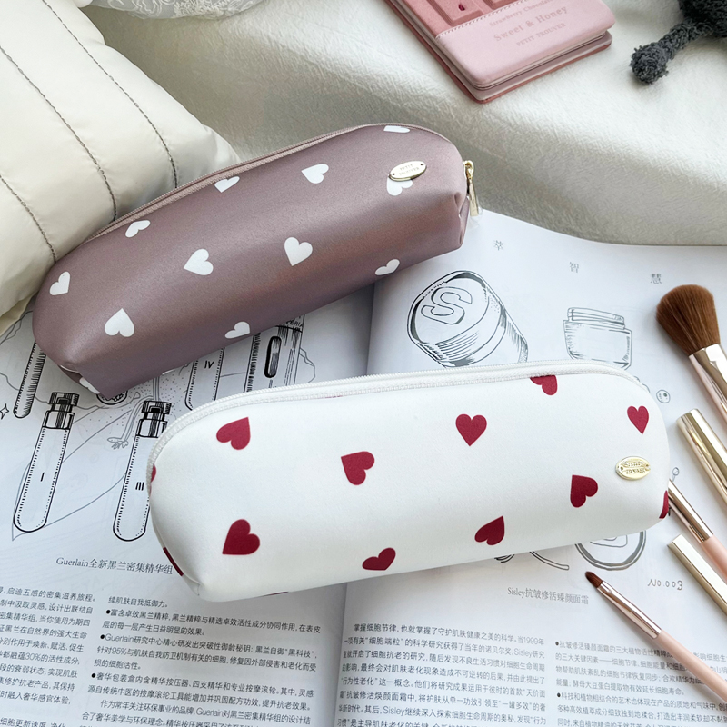 大爱心印花甜美化妆内里小等可入