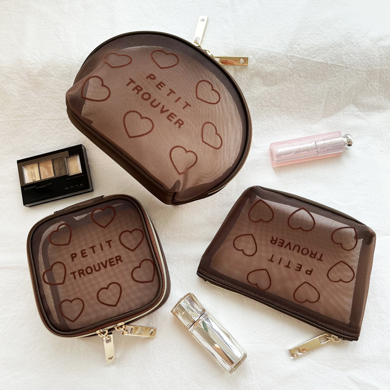 petittrouver收纳植绒网纱包