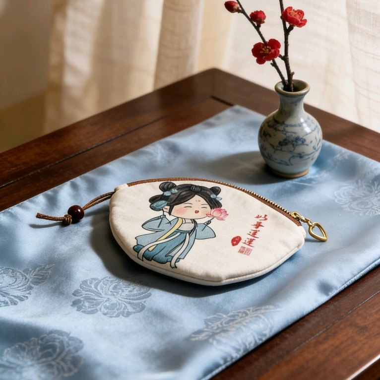 钥匙包爆款数码印花零钱包 抽拉迷你小包国风手工布艺卡通卡包Y,箱包皮具/热销女包/男包,单肩包,淘宝优惠券,粉丝福利购,淘宝优惠卷
