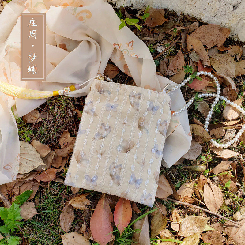 庄周梦蝶 森系古风唐宋汉元素蕾丝小方包汉服包斜挎包单肩包复古X,箱包皮具/热销女包/男包,单肩包,淘宝优惠券,粉丝福利购,淘宝优惠卷