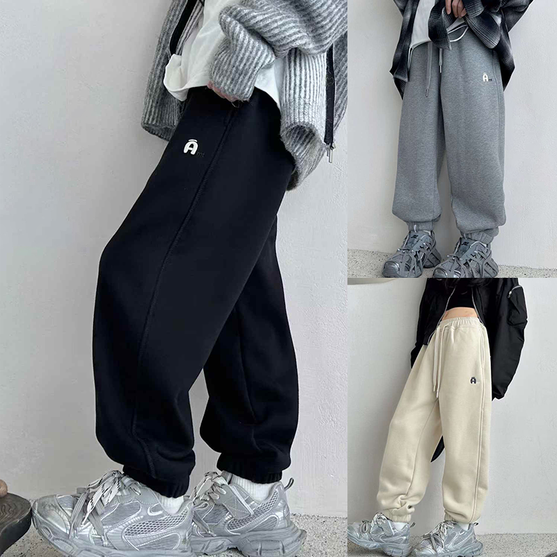 爱木橦一体绒运动裤卫裤