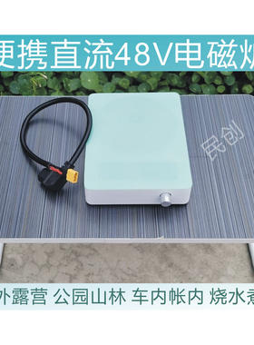 户外便携48V/500W直流电磁炉 无明火烧水煮食车载电磁炉