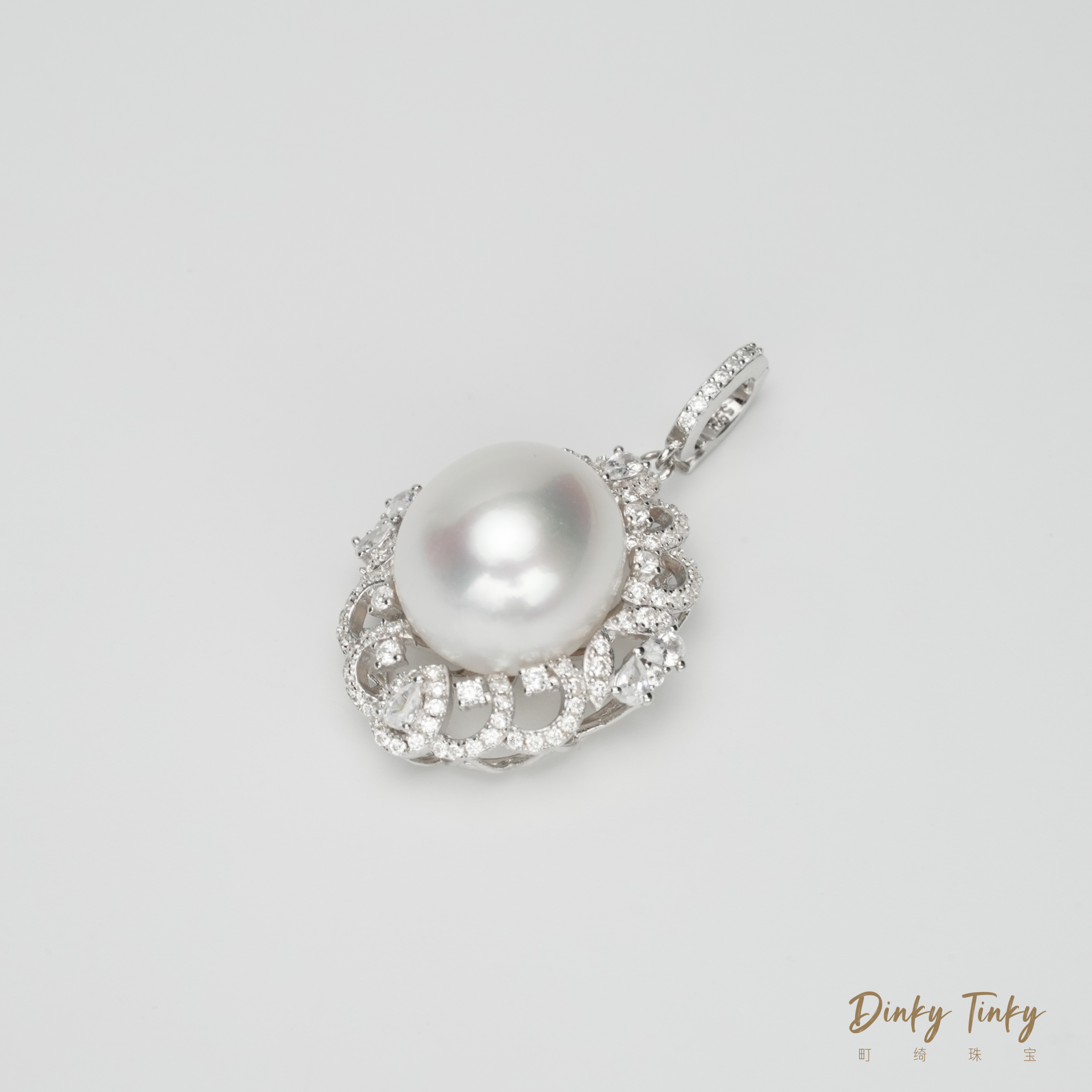 【TINKY】S925银澳白13-14吊坠 DSD733