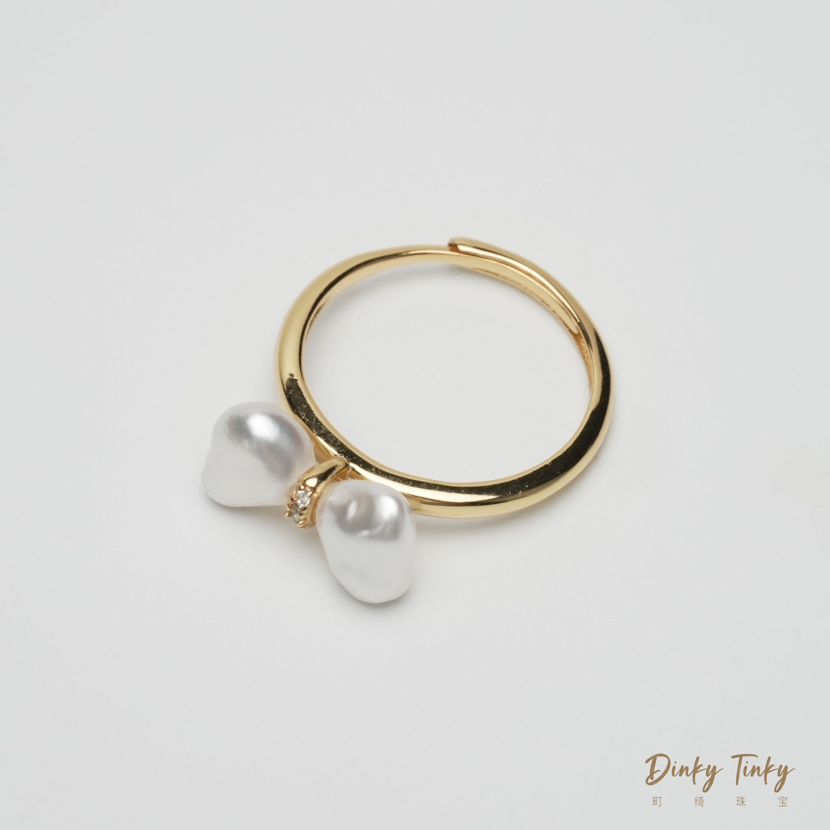 【TINKY】S925银澳白keshi戒指 DSJ234