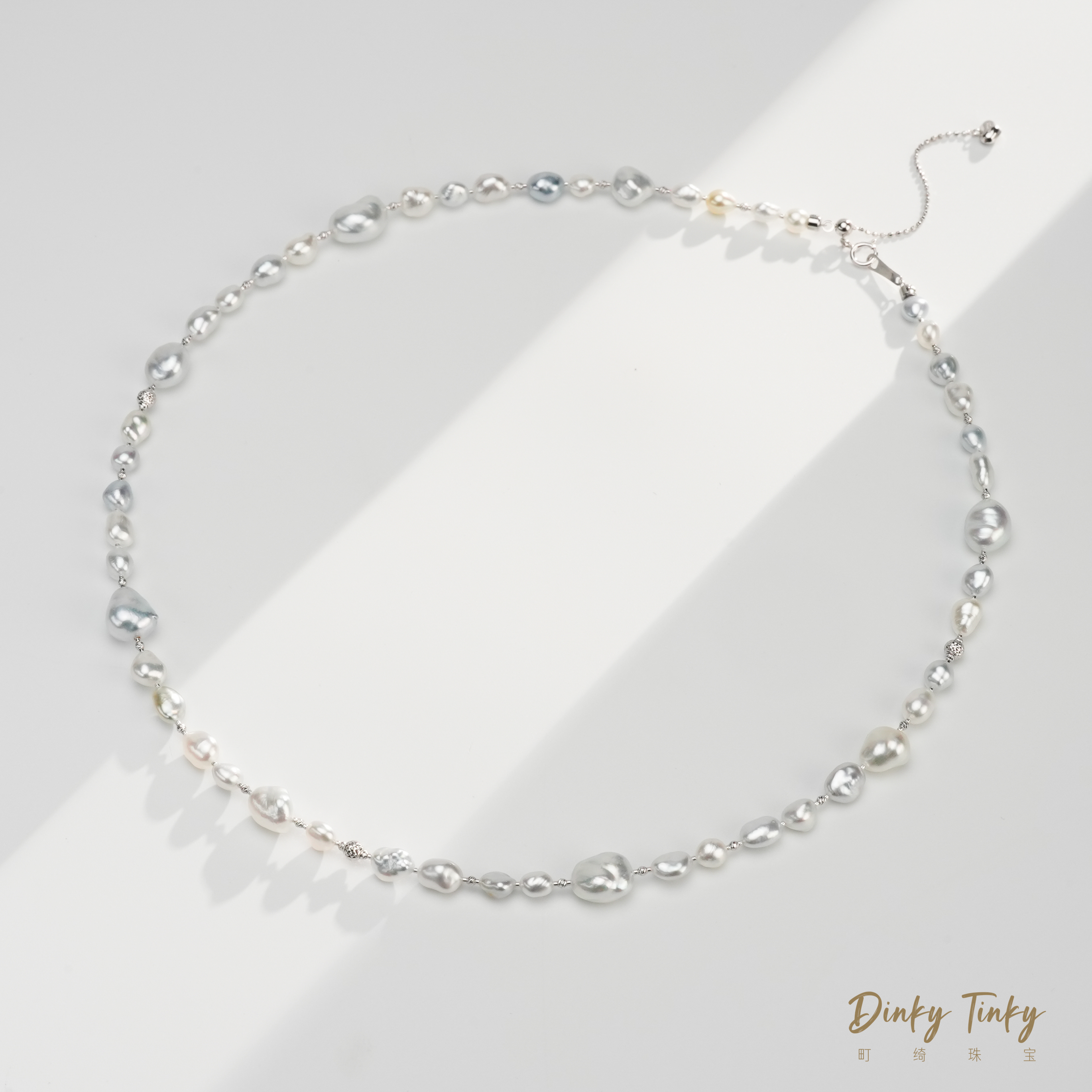 【DINKY】18K海水澳白keshi项链 DSL978