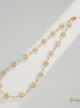 【DINKY】 18K“小吊梨汤”海水Akoya设计款项链 DSL1139