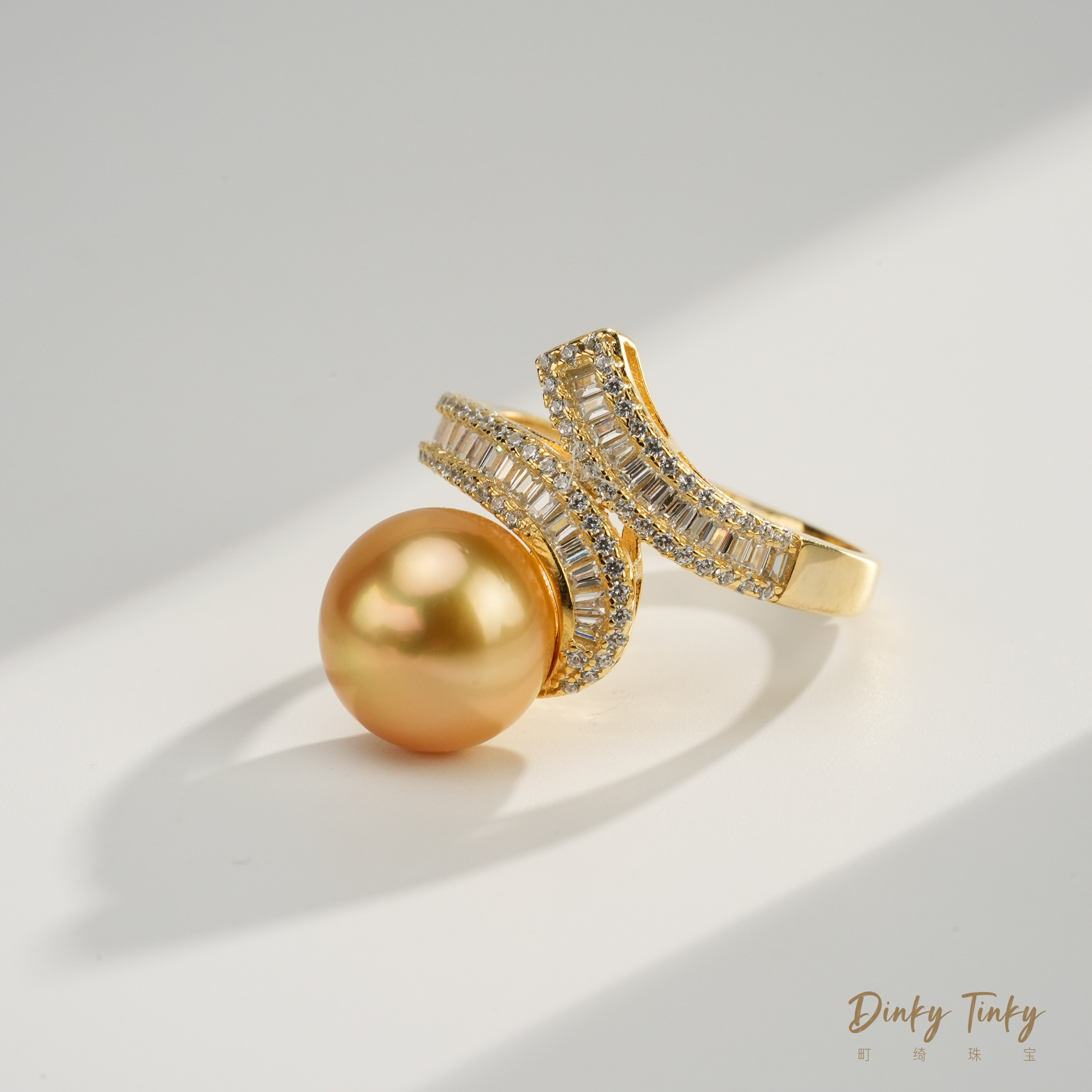 【TINKY】S925银金珠10-11戒指  DSJ243