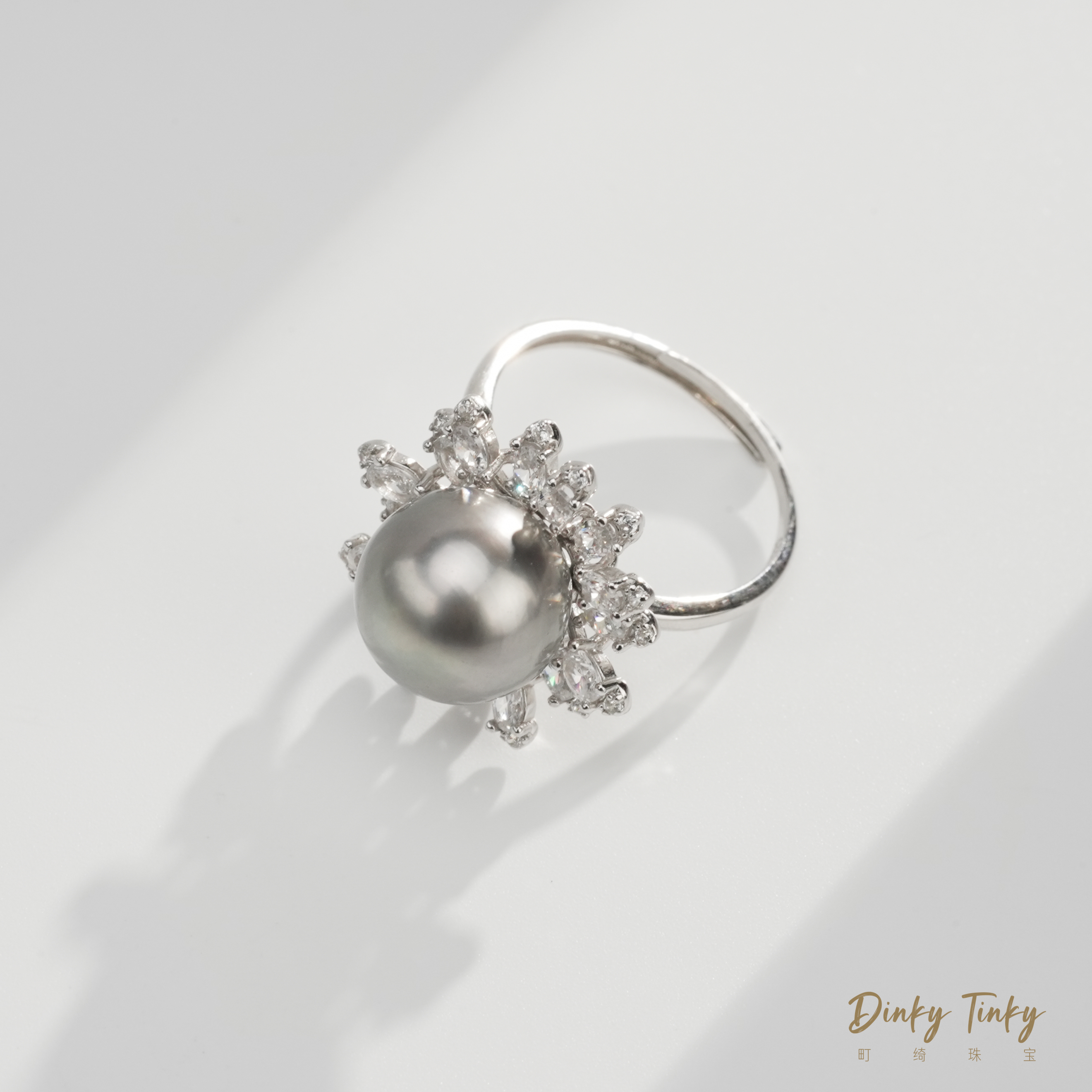 【TINKY】S925银大溪地11-12太阳花戒指 DSJ171