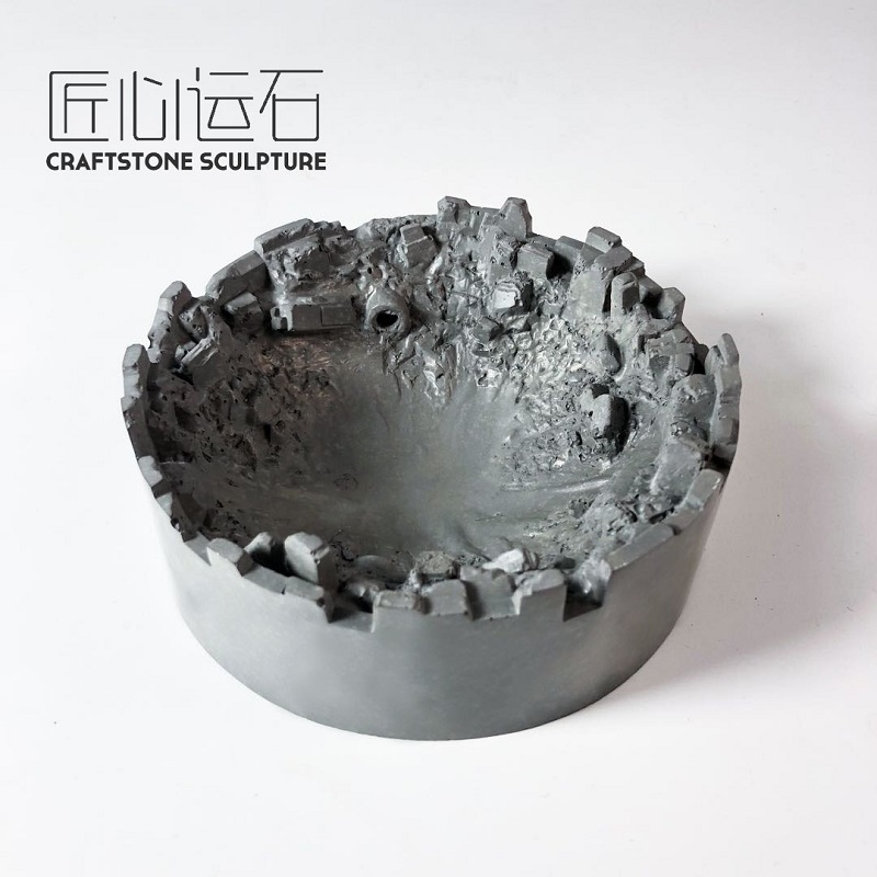 原创烟灰缸简约个性创意小众手工艺术设计时尚潮流性冷淡废墟景观