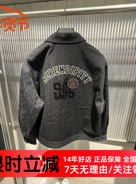 GXG男装经典通勤黑色后背刺绣翻领夹克外套25春季新品 G25A211011