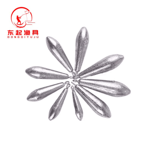 柳叶铅不锈钢环外挂铅水滴型足克海钓铅坨远投抛竿带吊环钓鱼铅坠