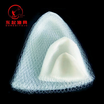 抄网网兜 鱼线尼龙线小眼眼1公分加深手工编织防挂速干捞鱼渔具网