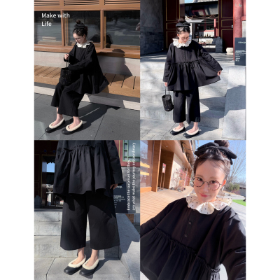 宽松大下摆质感匹马棉娃娃套装