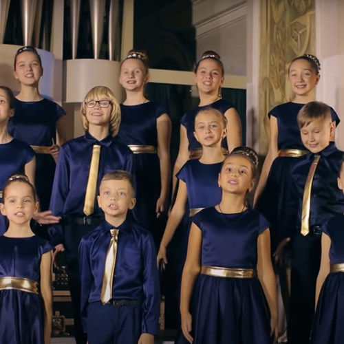 六一儿童合唱服装演出服男女童礼服中小学生表演朗诵纱裙大合唱团