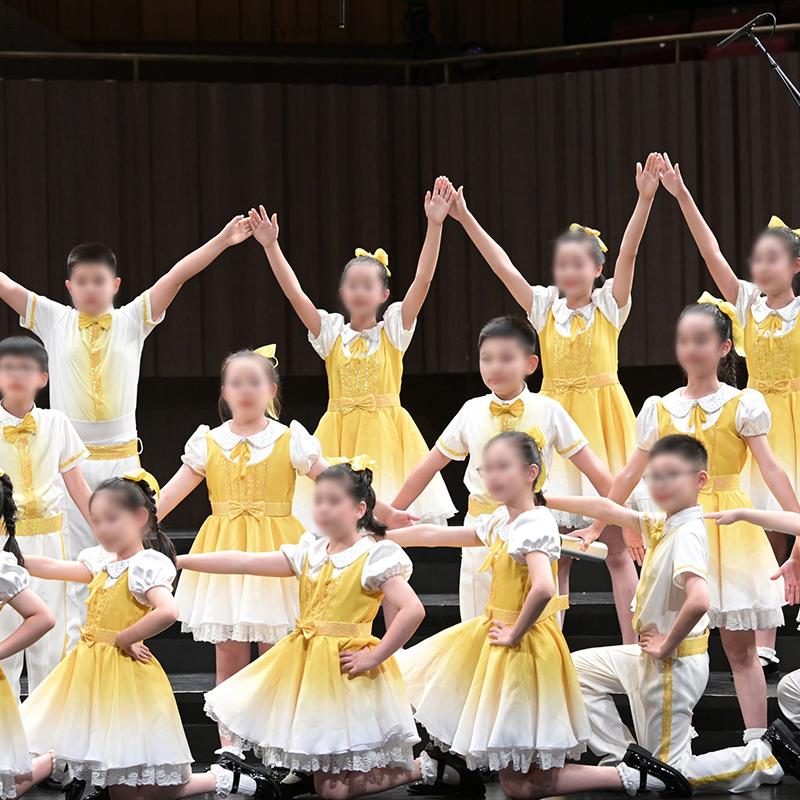 元旦儿童合唱服装演出服