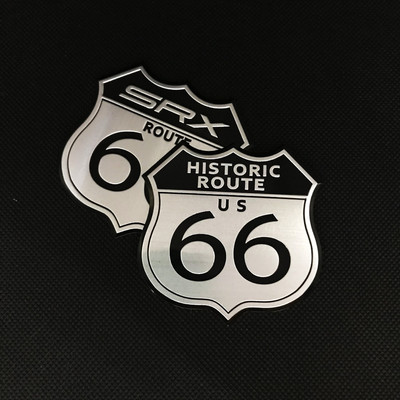 适用于凯迪拉克改装66号公路车标XTS CT6 XT5 ATSL SRX车身装饰贴