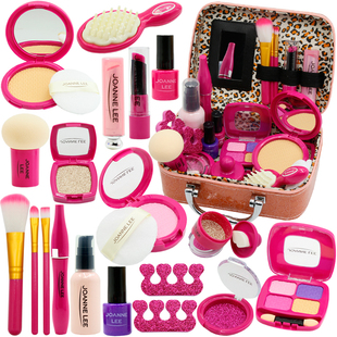 儿童化妆品玩具梳妆台盒包套装无毒仿真口红公主女孩3岁宝宝益智4