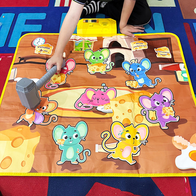 儿童打地鼠游戏毯室内亲子互动