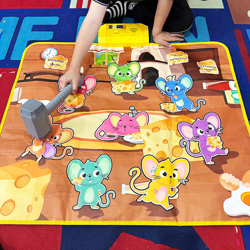 儿童打地鼠游戏毯室内亲子互动