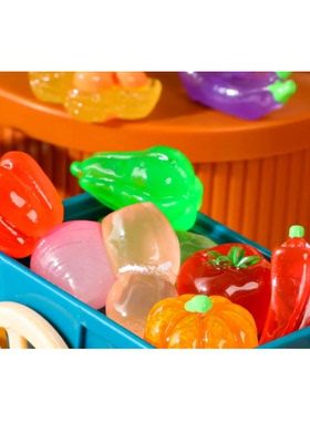 树脂卡通仿真微缩夜光蔬菜 桌面摆件发夹配件DIY仿真食玩饰品