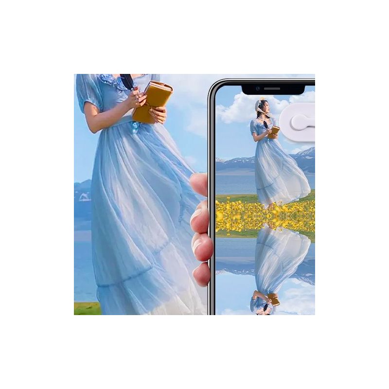 手机后置镜子天空之境倒影专业镜旅游手机夹户外自拍通用镜子