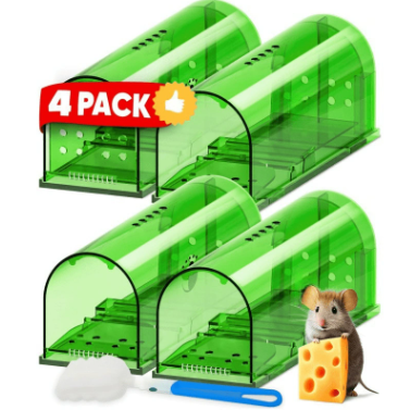 2025新款室内捕鼠器4件套93个通风孔/捕鼠器