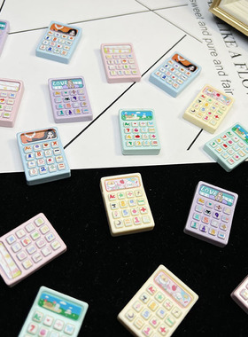 仿真卡通计算器搞怪创意手工diy滴胶奶油胶手机壳发夹树脂配件