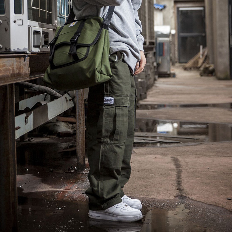 【特价】SOULSTYLE新款秋冬竹节工装裤水洗工装休闲 宽松直筒多口|ruв категории Мужская одежда, брюки - от Buy2taobao.com для оказания профессиональной услуги покупки агента Taobao