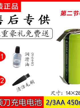 充电式电动剃须刀FS330 360 625 876 362 626充电电池1.2V 2/3AA