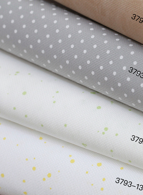 德国进口 zweigart 3793 18CT Aida十字绣布 纯棉 印花点点布