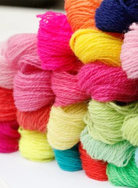 英国进口appletons羊毛线 新增色 明亮色系 25色 细羊毛刺绣线