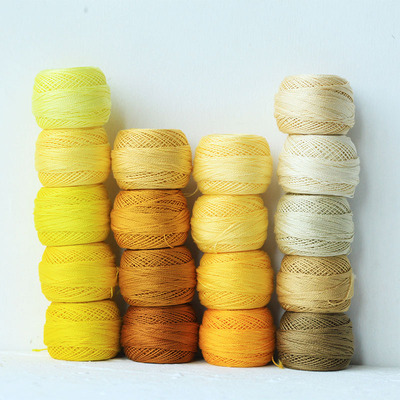 法国dmc8号咖色系刺绣线