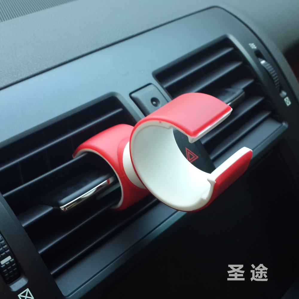 多功能手机支架车载出风口二排座自行车桌面拍摄创意卡扣韩国原装